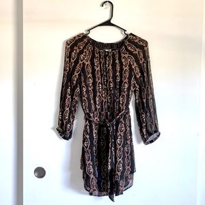 Amuse Society “Falling For You” Tie Waist Dress